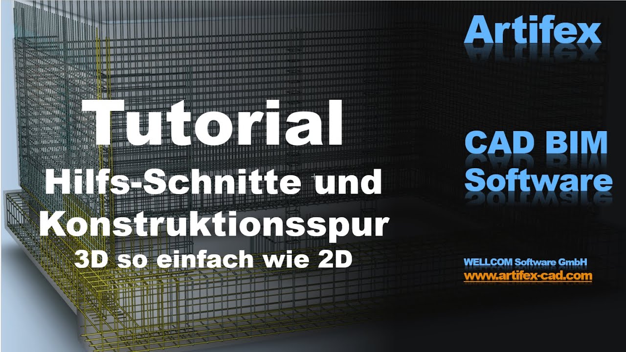 Eingabe mit 3D Konstruktionsspur. 3D Bewehrung so einfach wie 2D. - YouTube
