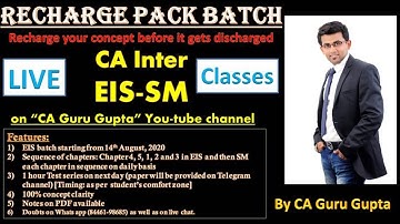 CA Inter EIS chapter 4 revision by CA Guru Gupta