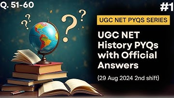 1. UGC NET History PYQ with Official Answer Key | Paper 2 | 29 Aug 2024 | Shift 2 | UGCNETPYQArchive