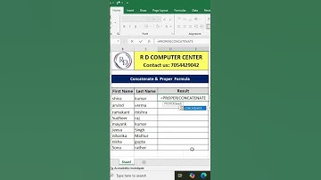 Concatenate & Proper #excel #exceltips #viralshorts #shortsfeed #trending #shorts #viral #trend