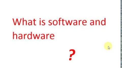 Difference between hardware and software in urdu/hindi