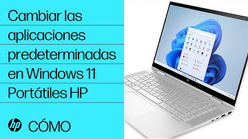Cómo cambiar las aplicaciones predeterminadas en Windows 11 | Portátiles HP | HP Support