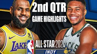 Team LeBron vs. Team Giannis Full Game 2ND QTR  Highlights | 2024 ALL-STAR GAME