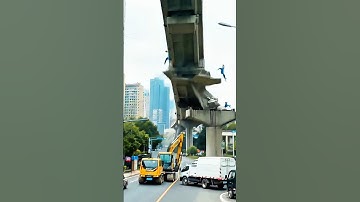 Urban Overpass Turns Into Rubble Seconds After Completion 😱 #fail #construction #bridge #engineering