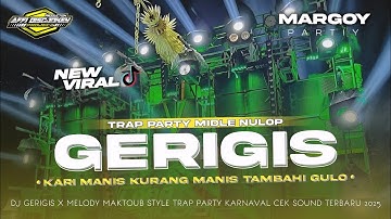 DJ GERIGIS X MELODY MAKTOUB - STYLE TRAP PARTY KARNAVAL CEK SOUND - FYP TIKTOK VIRAL TERBARU 2025