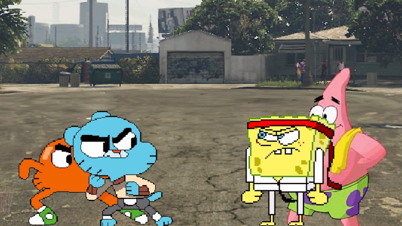 Gumball and Darwin Fights and Destroys Famous Duos