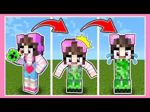 体がクリーパーになっちゃった！！人間の体を取り戻そうとした結果…！？【マイクラ / マインクラフト / Minecraft】【たまちゃん】