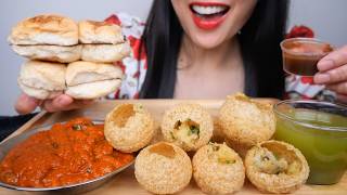 MY FAVOURITE INDIAN STREET FOOD (ASMR EATING SOUNDS) NO TALKING | SAS-ASMR