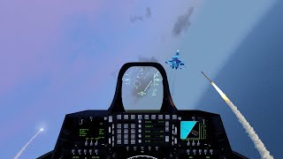 No Mercy: NATO F-18 Shoots Down Russian Su-27 - Cockpit View | Arma 3