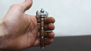 Making a Mini Tomahawk Axe from a Stainless Bolt