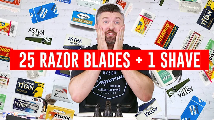 Insane 25 Razor Blade Shave to Rate Which Double Edge Safety Razor Blade is BEST! Part 1
