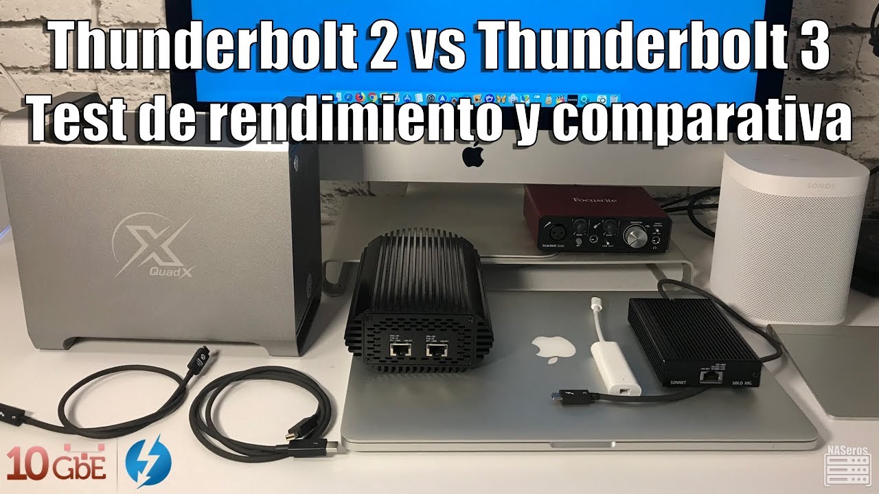 Thunderbolt 2 vs Thunderbolt 3.Test de rendimiento y comparativa YouTube