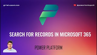How to Search for records in Microsoft 365 apps with Dataverse contents?