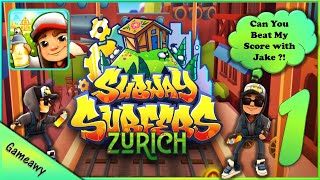 Can You Beat My Score with Jake ?! | Subway Surfers ZURICH | Subway Surfers Pro Gameplay | Gameawy screenshot 5
