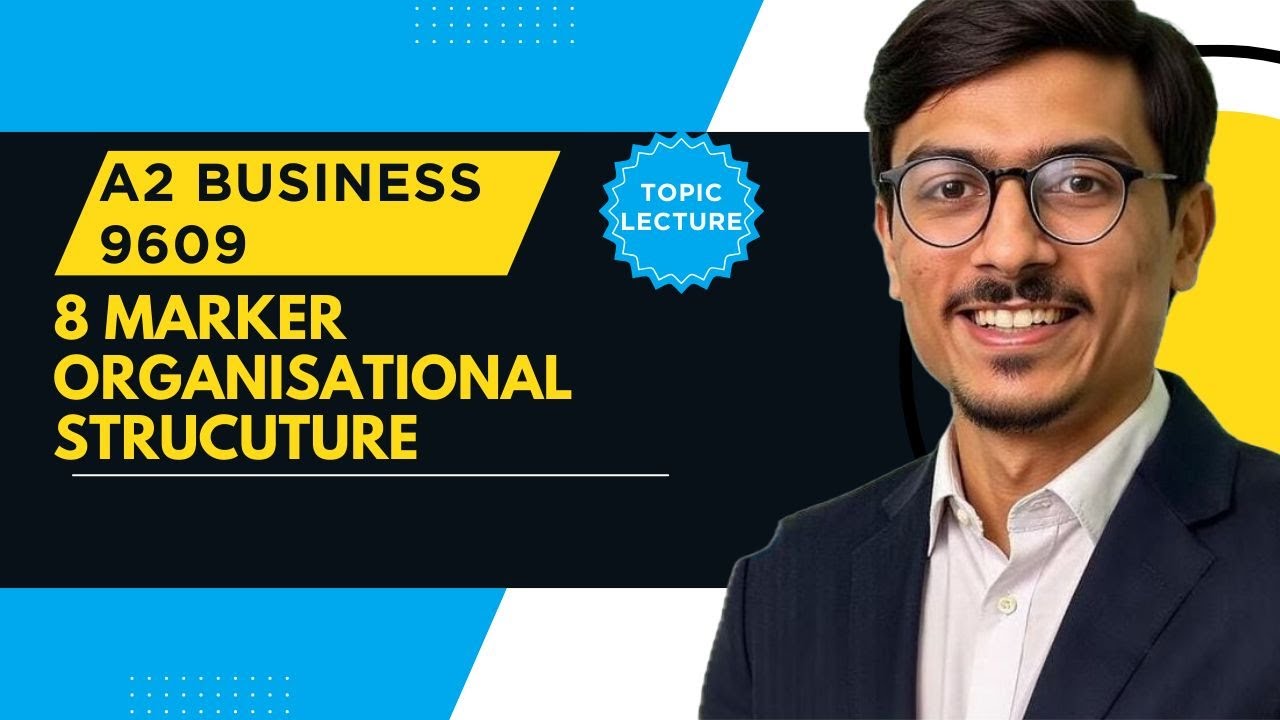 A2 Business 9609 | Mastering the 8 Marker (Paper 3) | Organisational Structure (ON 2023 V31)
