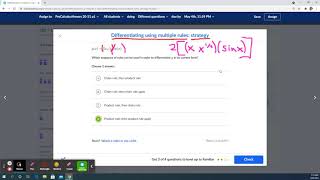 L68b PreCal H Differentiating using multiple rules: strategy