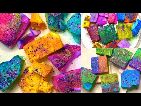 ASMR ONLY COLORFUL DYED GYM CHALK VIDEO - YouTube