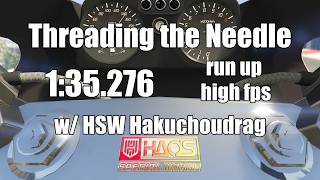 GTA Online Stunt Race "Threading the Needle"(1:35.276)(HSW Hakuchoudrag)(run up start)high fps