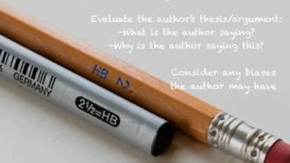 How to Analyze Sources