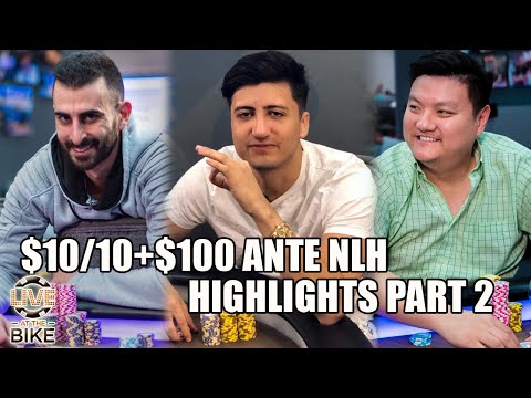BIG ACTION ANTE GAME Highlights! Part 2 ♠ Live At The Bike!