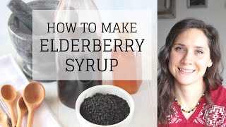 How to Make Elderberry Syrup with Dried Elderberries | NATURAL REMEDIES | Bumblebee Apothecary