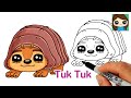 How to Draw Tuk Tuk | Raya and The last Dragon