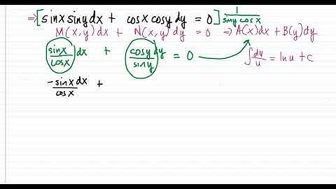 Separation of Variables Ex1