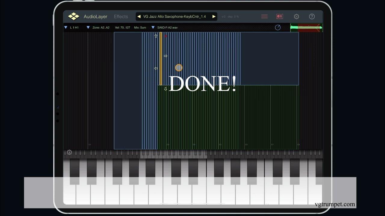 How to upload a sound library into AudioLayer app on iPad, iPhone. Alto Sax AudioLayer