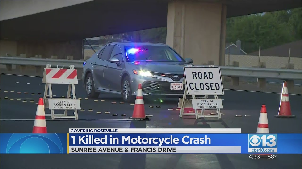 1 Dead After Motorcyle Crash In Roseville - YouTube