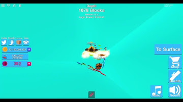 I got to 1000 blocks deep in roblox mining simulator!