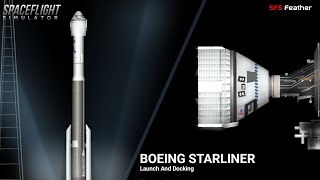 Boeing Starliner OFT - 2 Launch and docking | Spaceflight Simulator 1.5 screenshot 5
