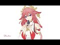 八重神子 - Yae Miko Speedpaint Genshin Impact