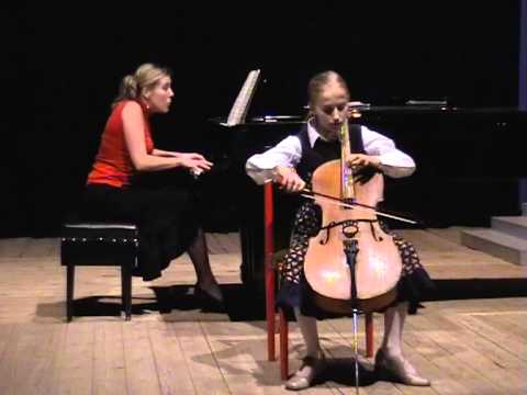 10 year-old MARGARITA BALANAS (cello) Popper Gavotte No. 2 in D Major