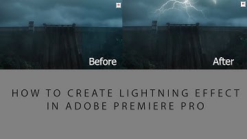 How to create Thunder effect Using Premiere Pro| Malayalam | Editz T | Justin James | JJ FLIQ