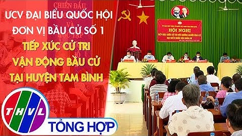 Ứng cử viên ĐBQH đơn vị bầu cử số 1 tiếp xúc cử tri vận động bầu cử tại huyện Tam Bình