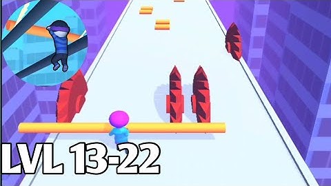 Roof Rails  | Level 13-22 Gameplay Walkthrough Part 2 (Android, iOS)