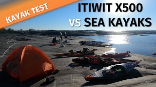 KAYAK TEST: Can the Itiwit X500 keep up with sea kayaks? | Full inflatable / sea kayak comparison