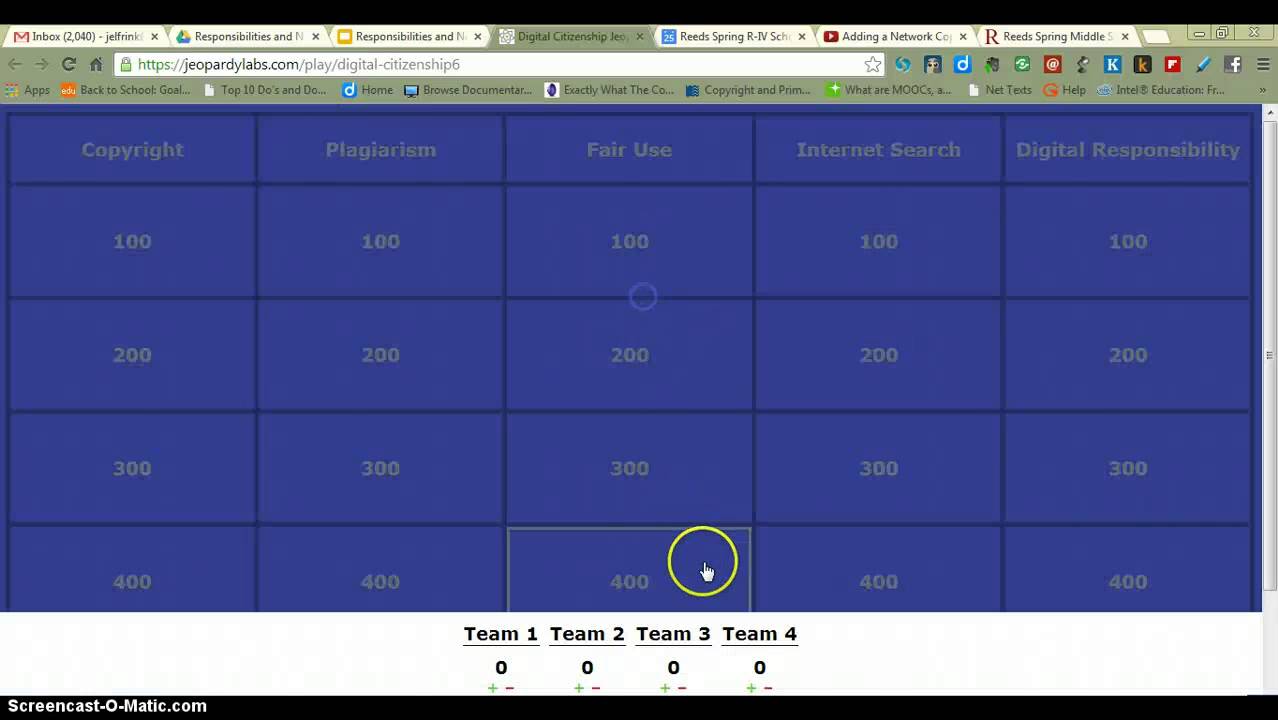 Digital Citizenship Jeopardy Game YouTube