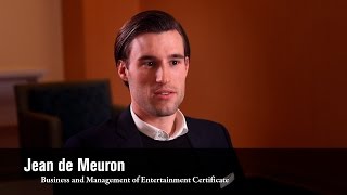 Business & Management of Entertainment Alum Jean de Meuron on UCLA Extension Instructors