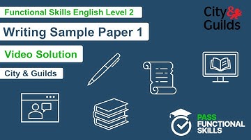 Pass Functional Skills - City & Guilds Writing Sample 1 (Level 2) Video Solution