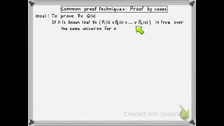 Discrete Structures [Lecture 12 / Segment 2] - Intro to proofs - Part 15/17