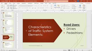 ConEn442 Lec2_S21: Road Users & Traffic Stream Characteristics