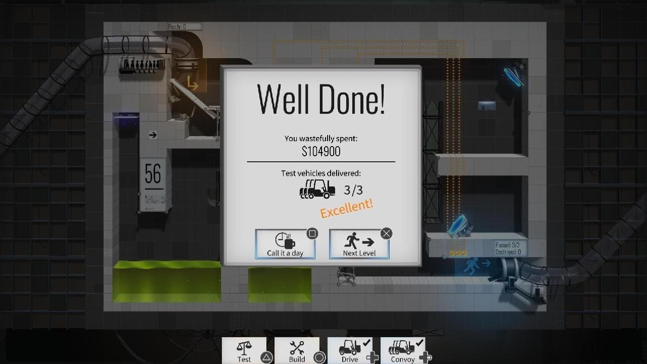 Bridge Constructor Portal _ Level 56 - YouTube