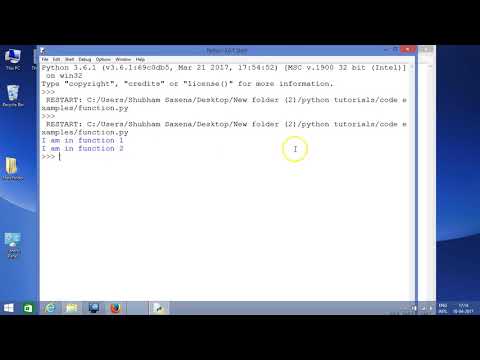 Defining and calling simple function in Python | Unanth
