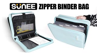 SUNEE 3-Ring Zippered Binder: The Perfect School Companion