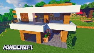 Minecraft: How to Build a Modern House Tutorial