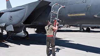 Preparing US Gigantic F-15 Before Scary Dogfight at Extreme Altitudes