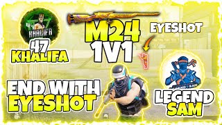 47 KHALIFA vs LEGEND SAM | 1v1 M24 TDM | One of the most Demanded TDM ever | wait for the eye shot!!