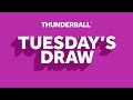The National Lottery Thunderball draw results from Tuesday 06 January 2026