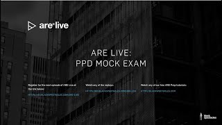ARE Live: Project Planning & Design Mock Exam | ARE 5.0 PPD Mock Exam 2021
